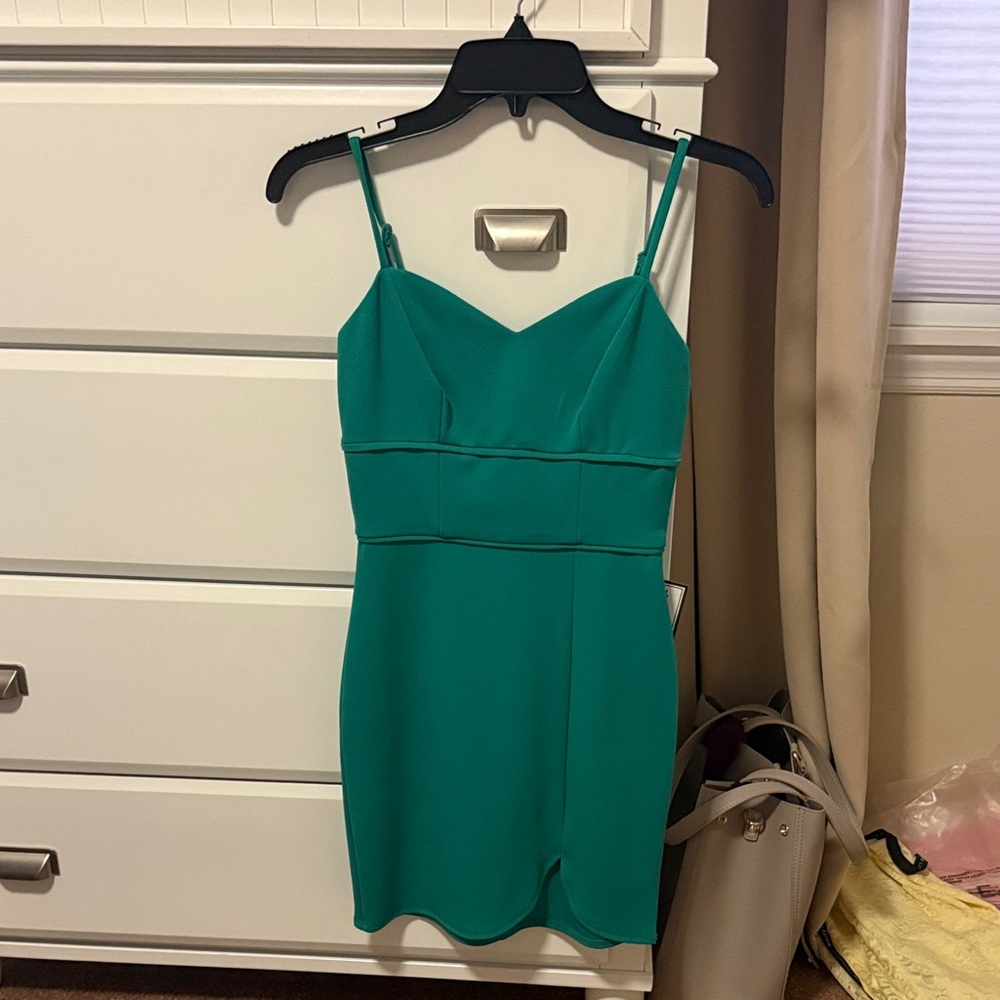 B Darlin Teal Mini Dress